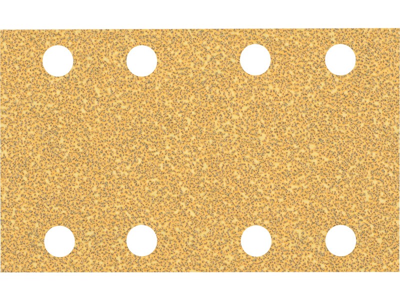 Brusni papir EXPERT Bosch z 8 luknjami za vibracijske brusilnike, Dimenzije: 80x133 mm, Zrnatost: 40, 2608901660